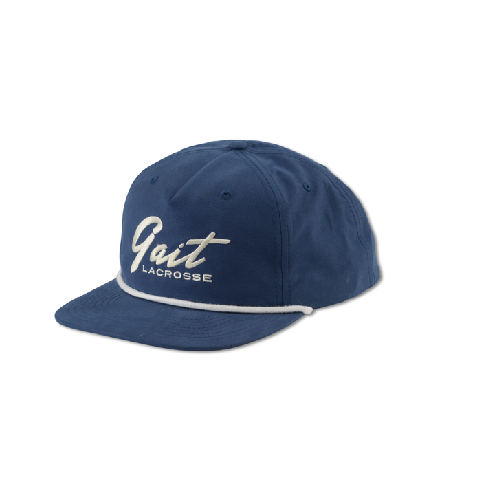 Navy & White Script Rope Hat
