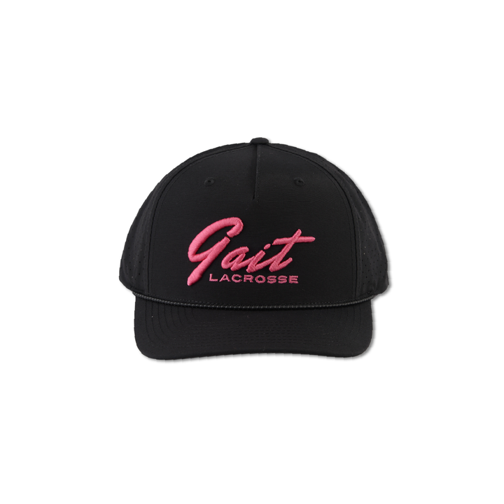 Black & Pink Script Mesh Back Hat