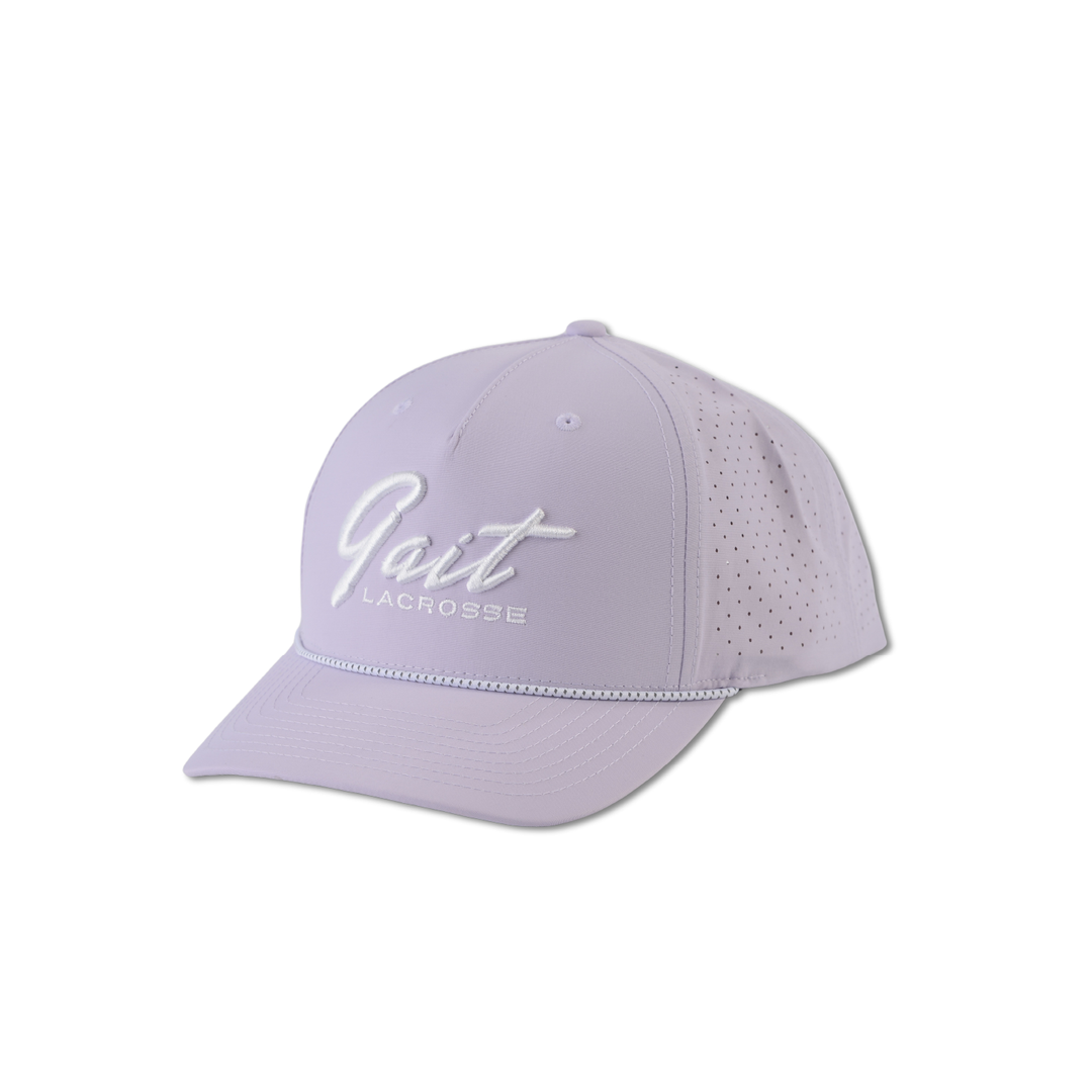 Lilac Script Mesh Back Hat