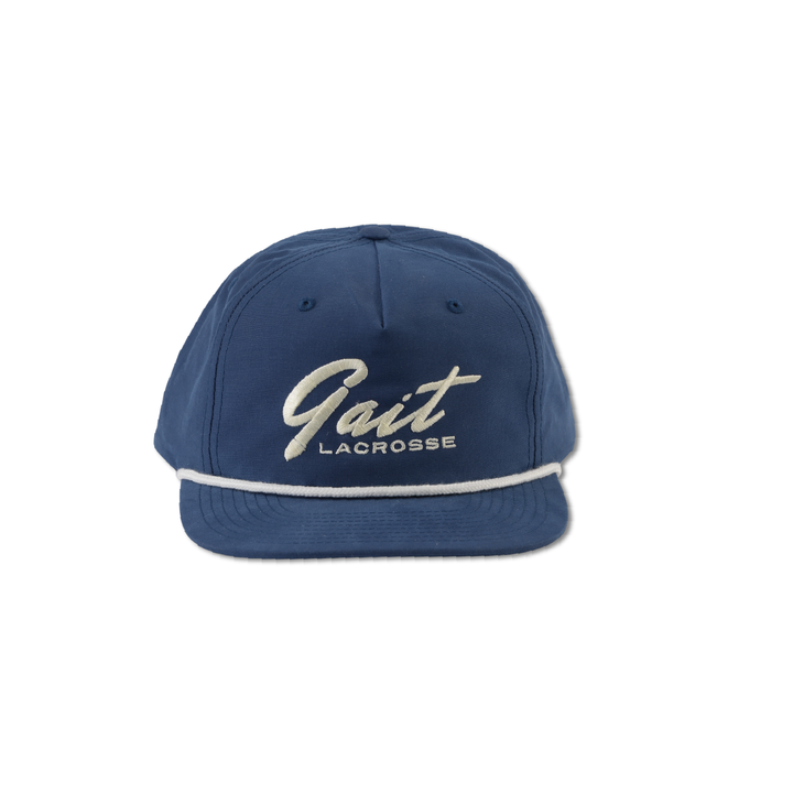 Navy & White Script Rope Hat
