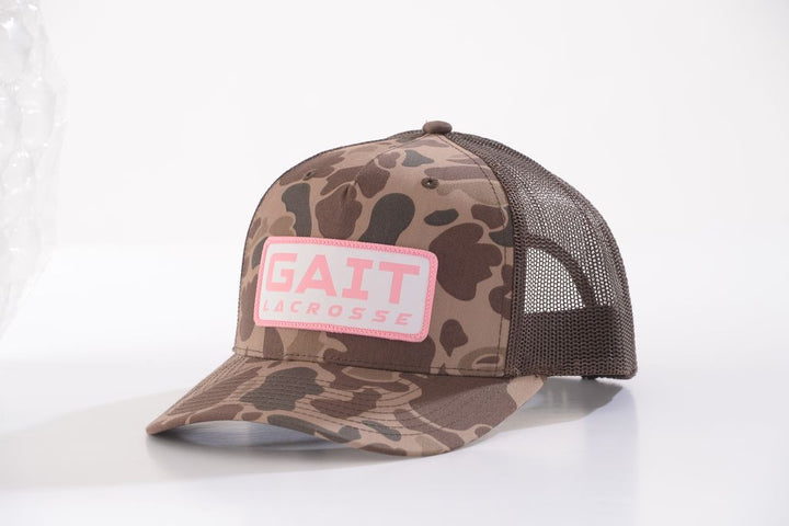 Brown Camo and Pink Patch Hat