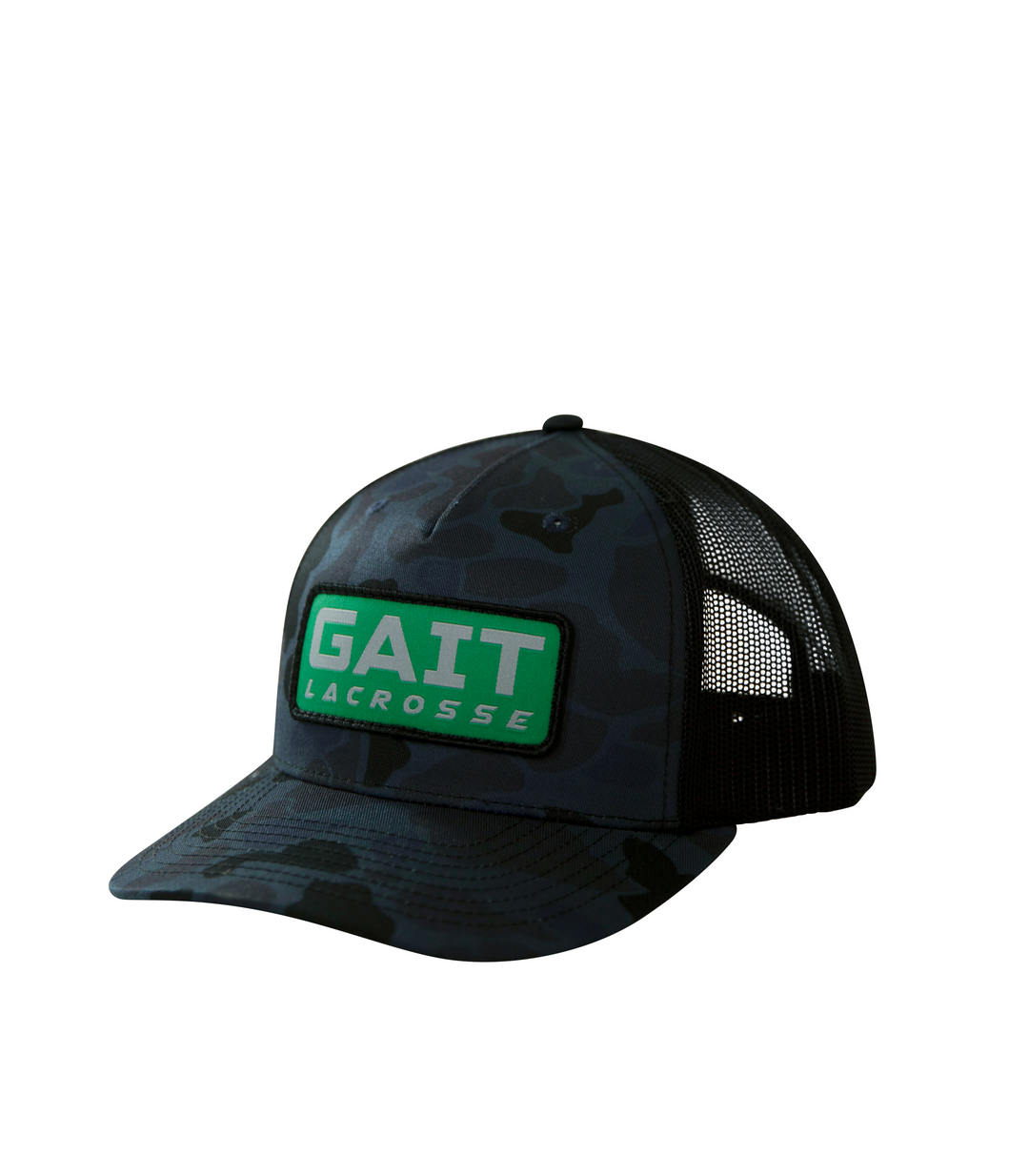 Navy Camo Green Patch Trucker Hat