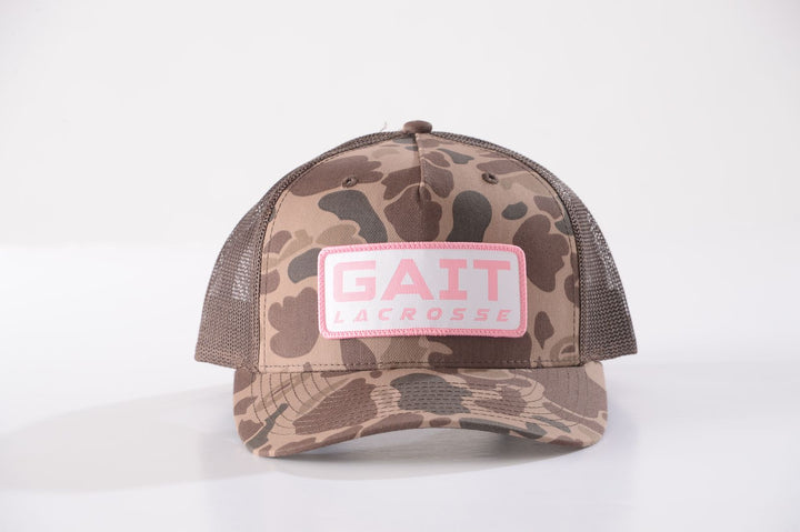 Brown Camo and Pink Patch Hat
