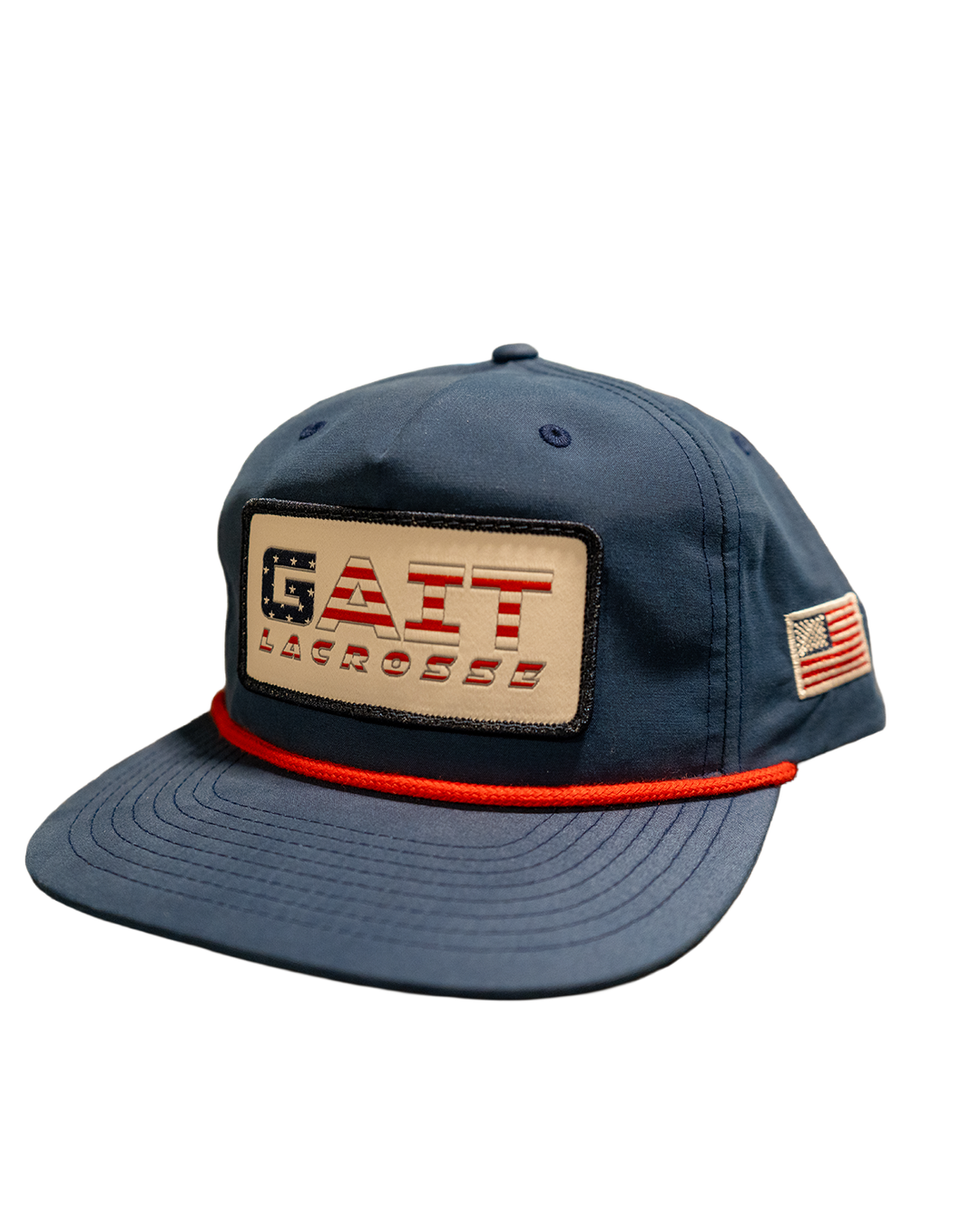 Navy and Red USA Patch Hat